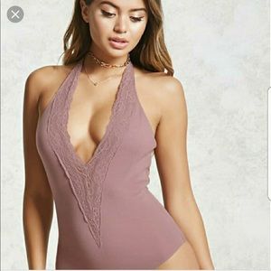 Pacsun Lace Purple Bodysuit